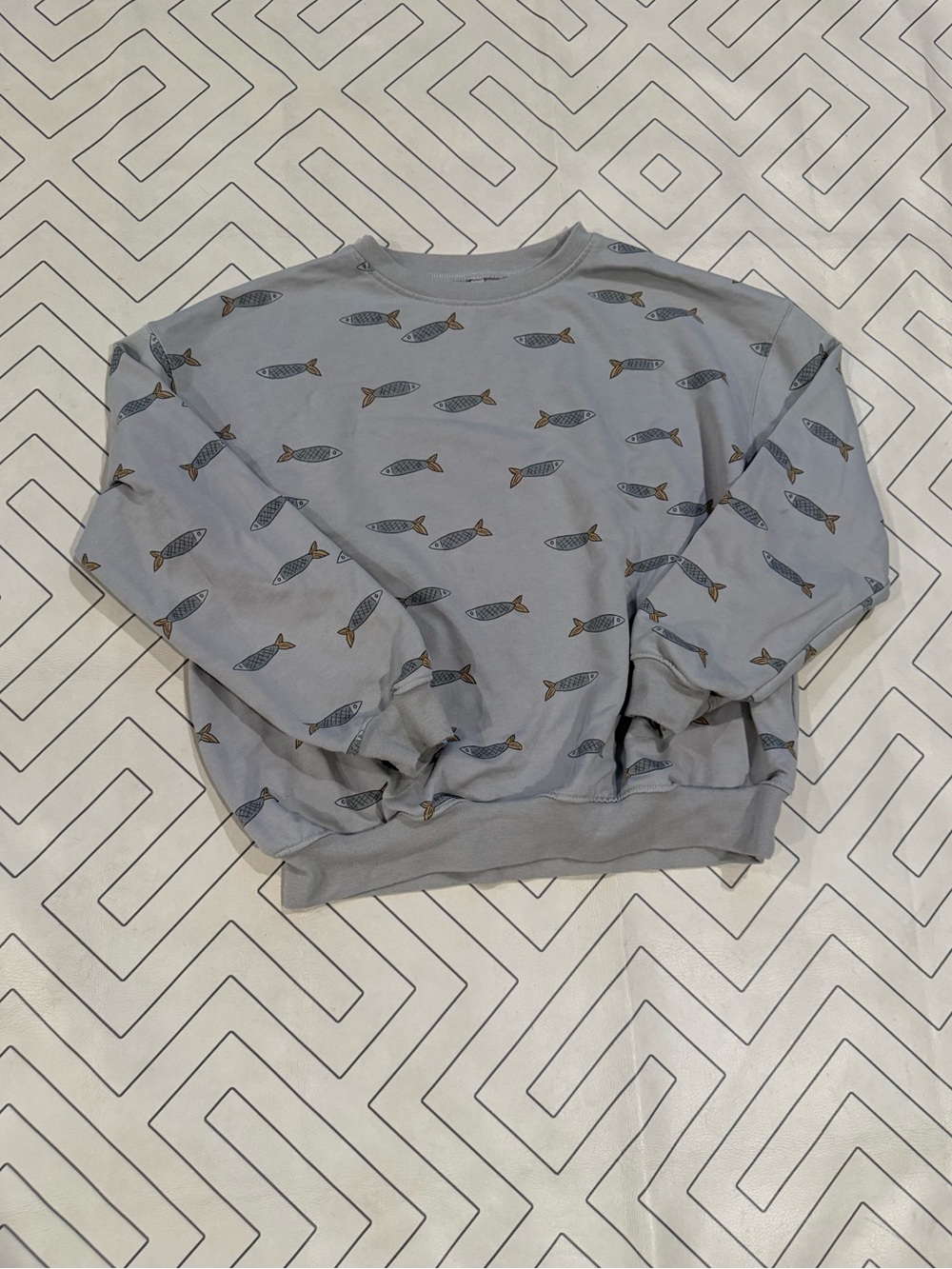 Rylee + Cru Green Fish Sweater